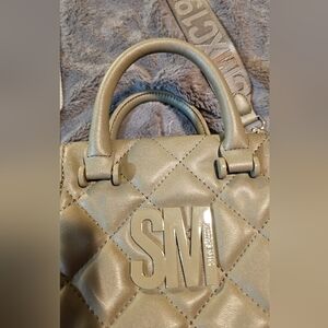Steve Madden BBABI Olive Crossbody Bag Purse Quilted